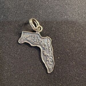 Sterling Silver Florida State Charm